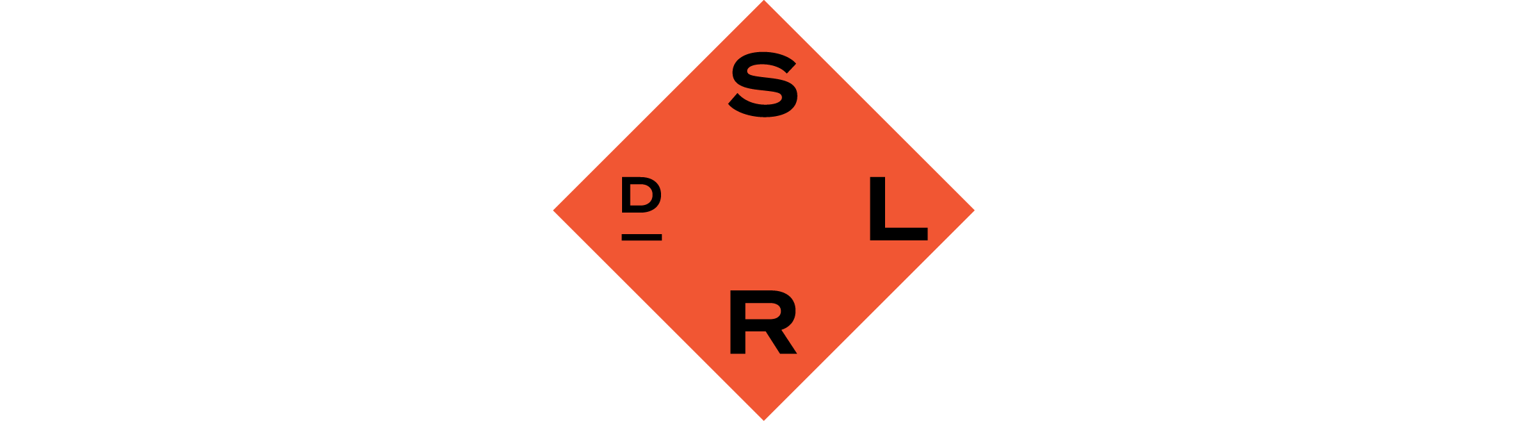 Society De La Rassi monogram logo red diamond