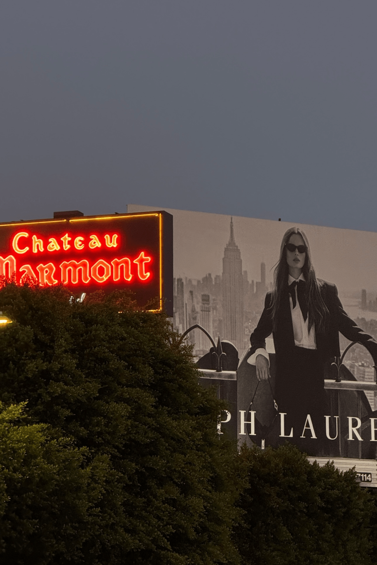 Chateau Marmont sign from outside