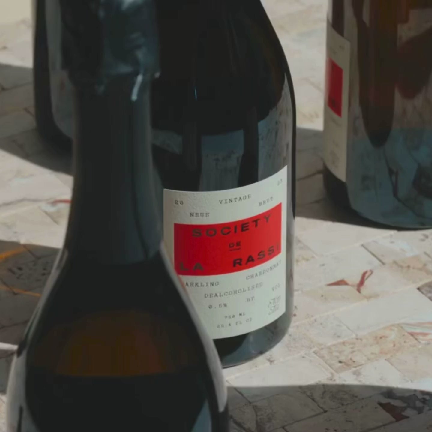 Society De La Rassi Wine bottles video