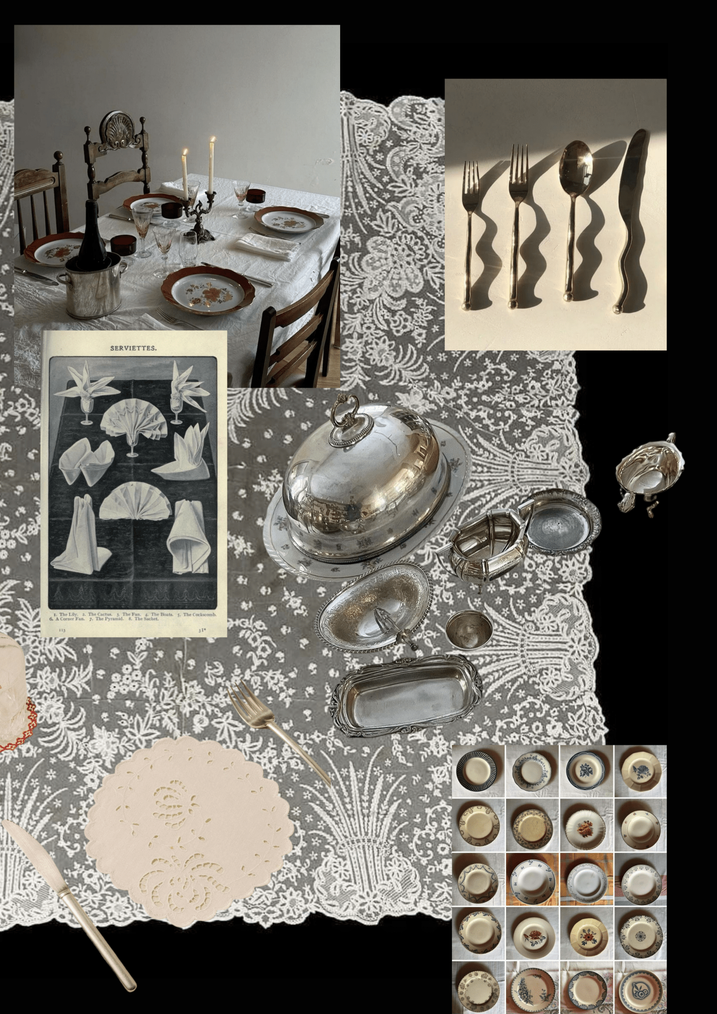 A November Table inspiration collage by Society De La Rassi