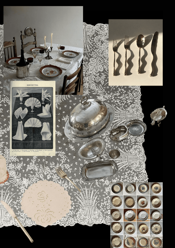 A November Table inspiration collage by Society De La Rassi
